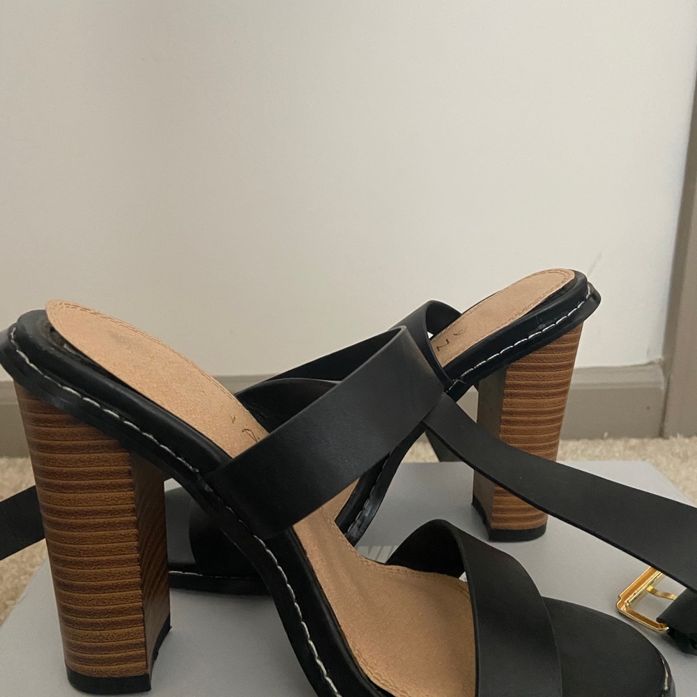 Black Strappy Heels